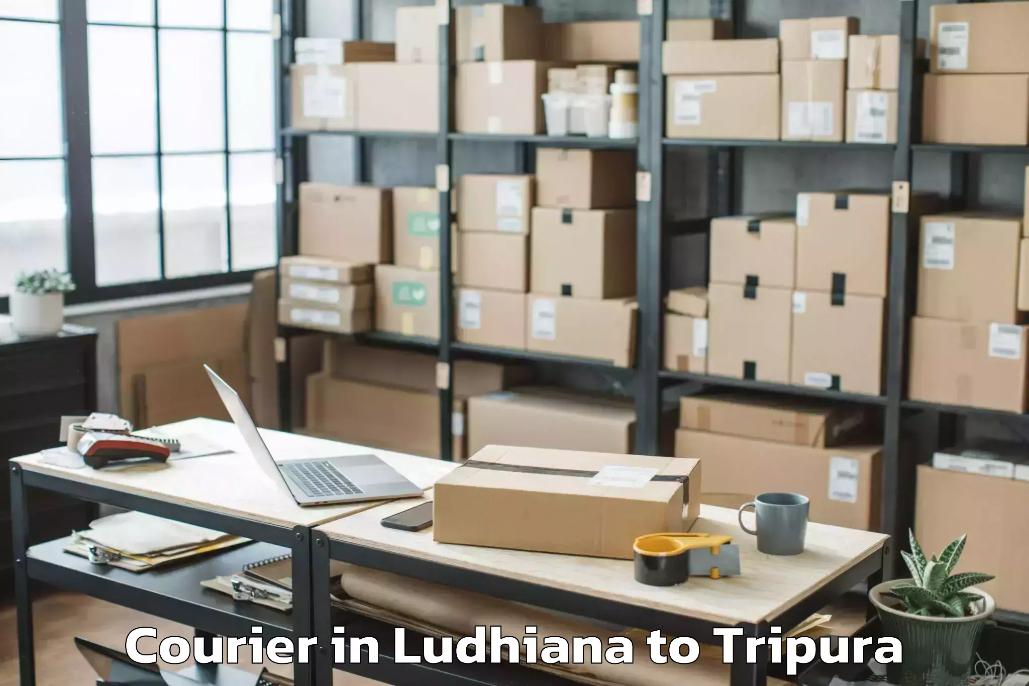 Ludhiana to Ambasa Courier